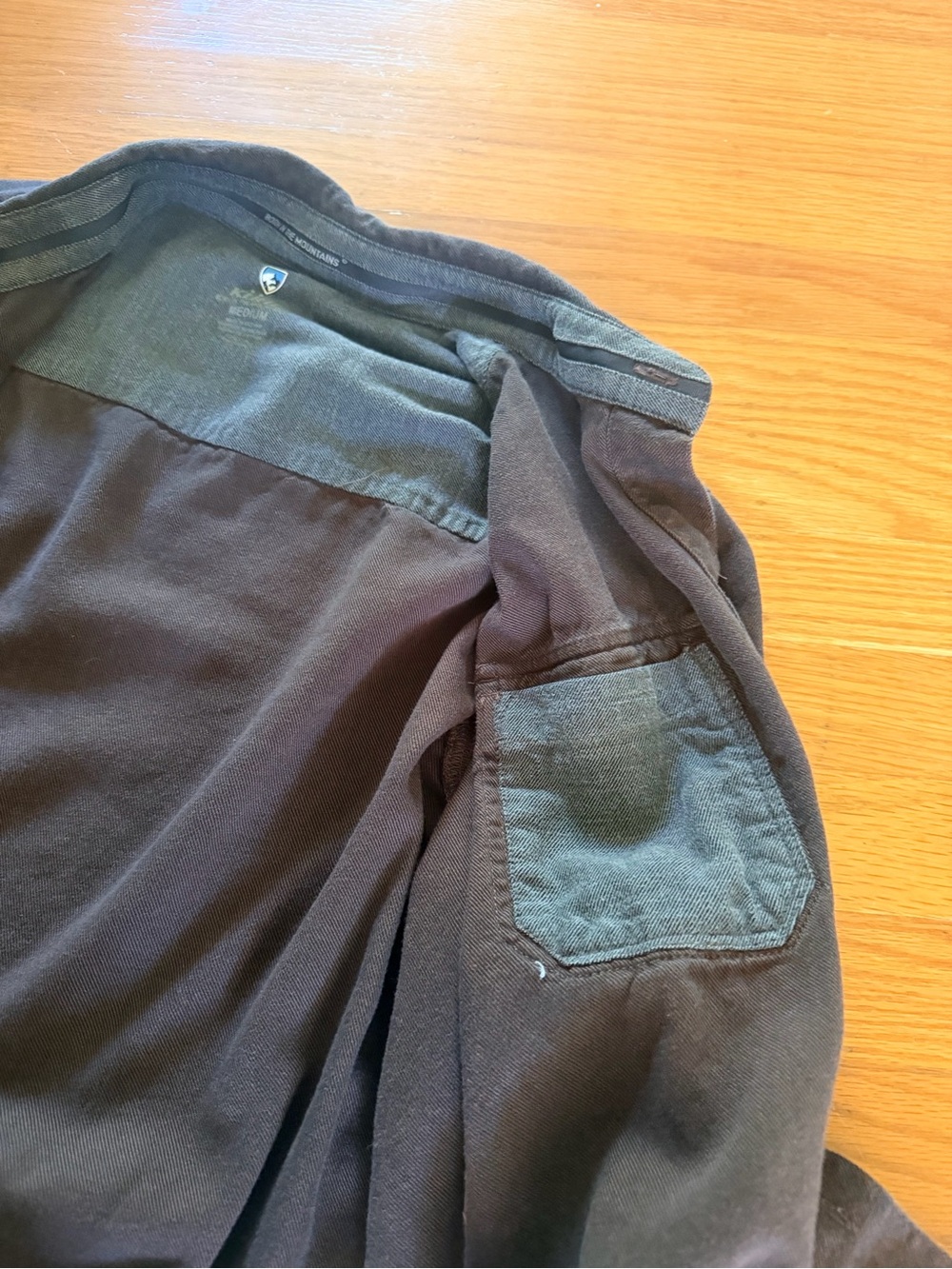 KUHL Men's Dark Brown Casual Workwear shirt